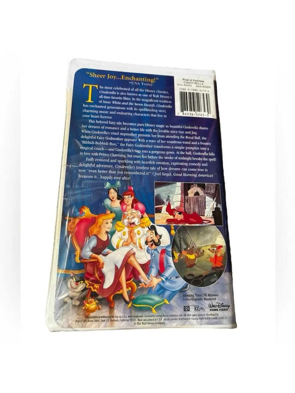 Walt Disney’s Cinderella VHS 1995 Masterpiece Collection - NEW Sealed